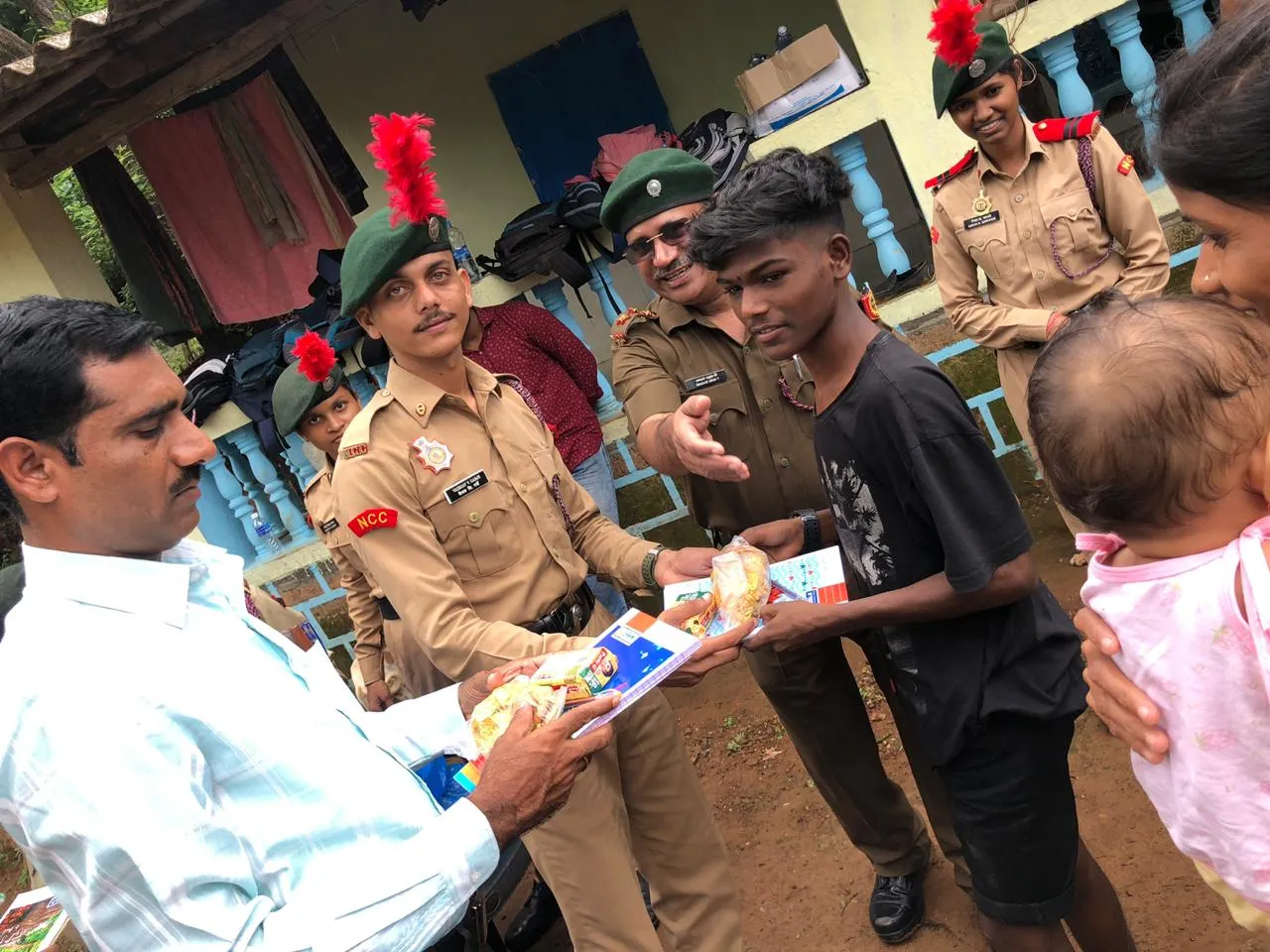 Donating Books & Sweets At  Matheran 2019-20 